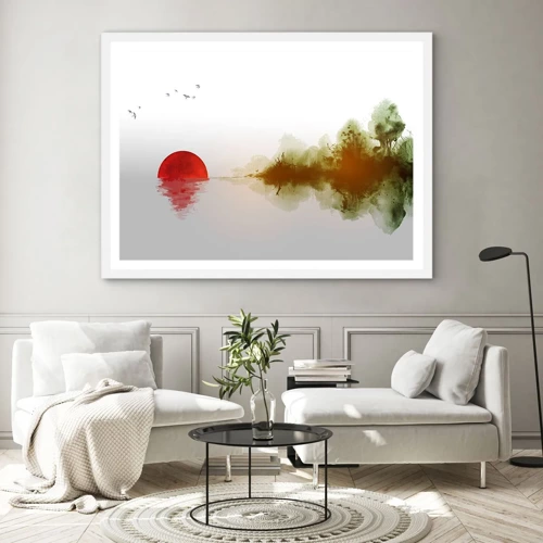 Poster in white frmae - Promise of Peace - 50x40 cm