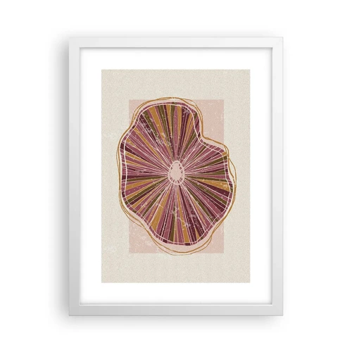 Poster in white frmae - Radial Abstract - 30x40 cm