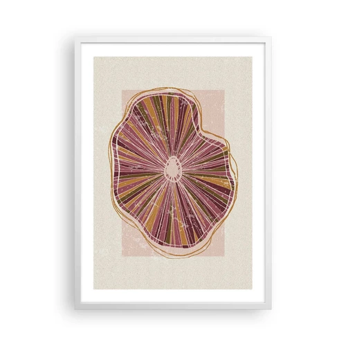 Poster in white frmae - Radial Abstract - 50x70 cm