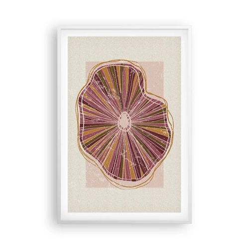 Poster in white frmae - Radial Abstract - 61x91 cm