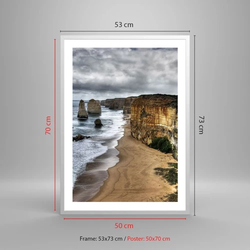 Poster in white frmae - Raw Beauty - 50x70 cm