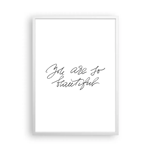 Poster in white frmae - Really, Believe Me... - 50x70 cm