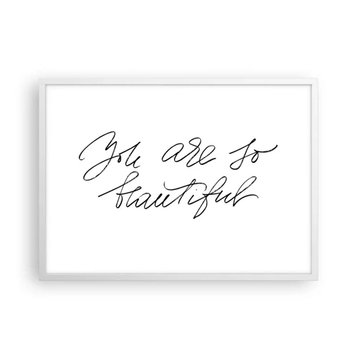 Poster in white frmae - Really, Believe Me... - 70x50 cm