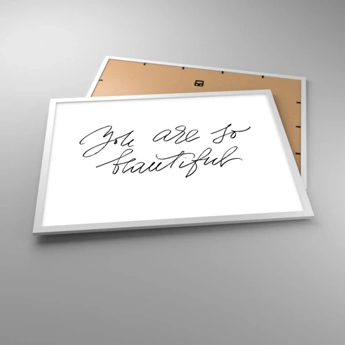 Poster in white frmae - Really, Believe Me... - 70x50 cm