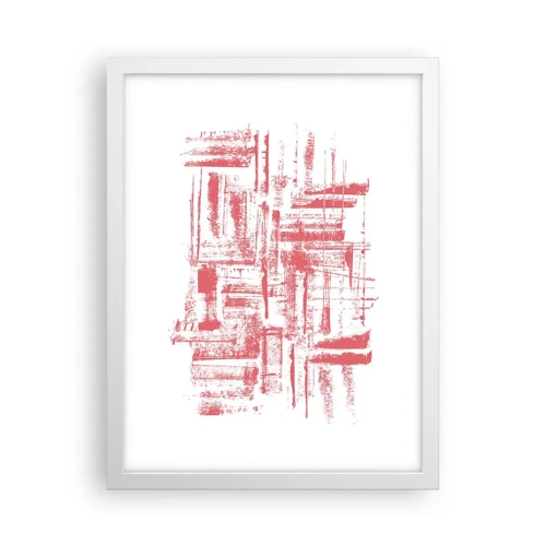 Poster in white frmae - Red City - 30x40 cm