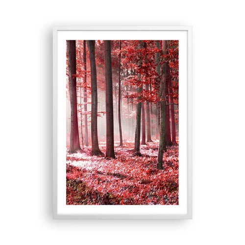 Poster in white frmae - Red Equally Beautiful - 50x70 cm