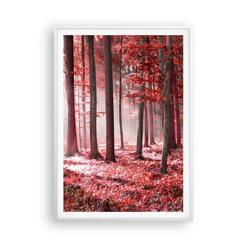 Poster in white frmae - Red Equally Beautiful - 70x100 cm