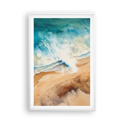 Poster in white frmae - Returning Wave - 61x91 cm