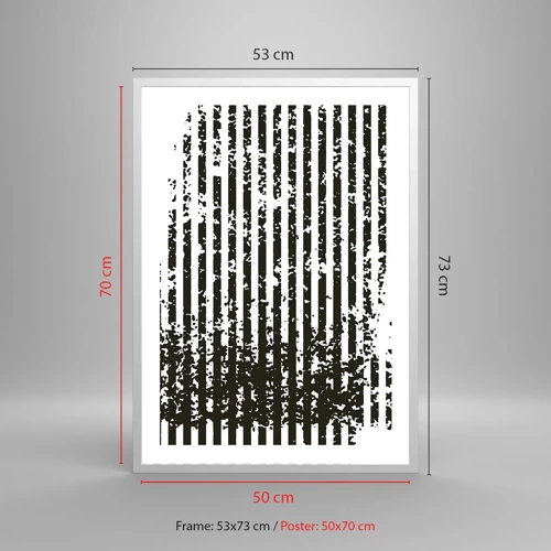 Poster in white frmae - Rhythm and Noise - 50x70 cm