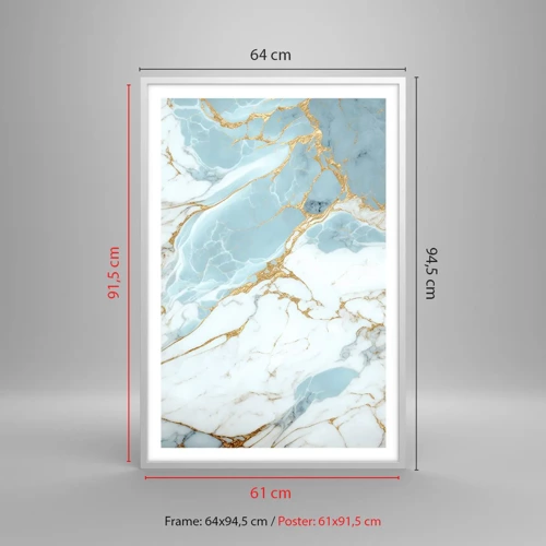 Poster in white frmae - Richness of the Stone - 61x91 cm