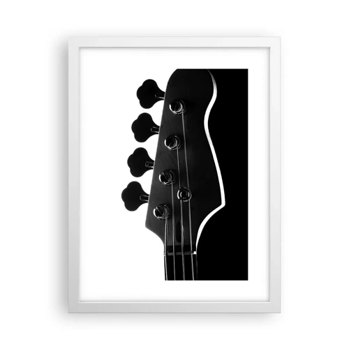 Poster in white frmae - Rock Silence - 30x40 cm