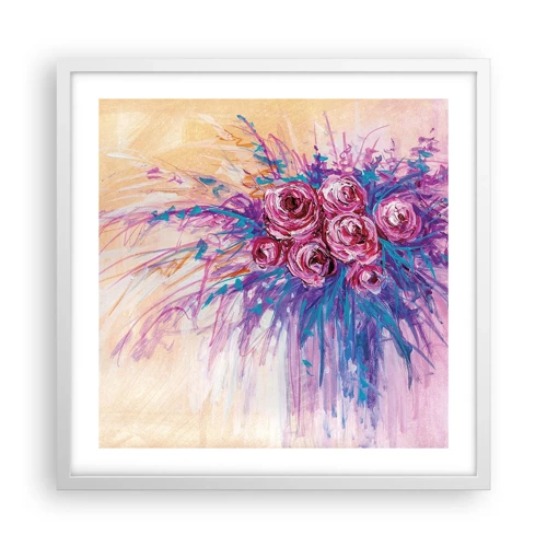 Poster in white frmae - Rose Fountain - 50x50 cm