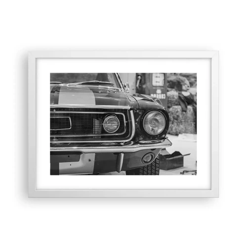 Poster in white frmae - Rough Ride - 40x30 cm