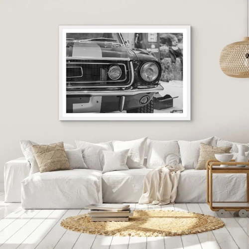 Poster in white frmae - Rough Ride - 40x30 cm