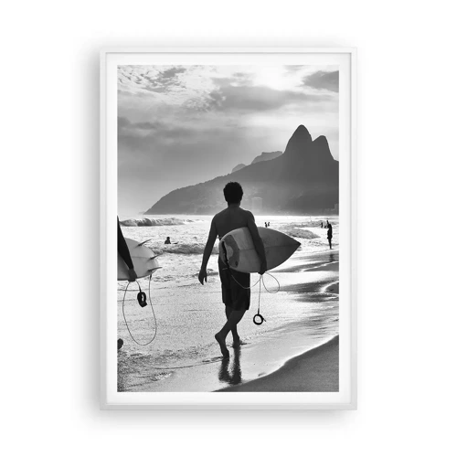 Poster in white frmae - Samba for One Wave - 70x100 cm