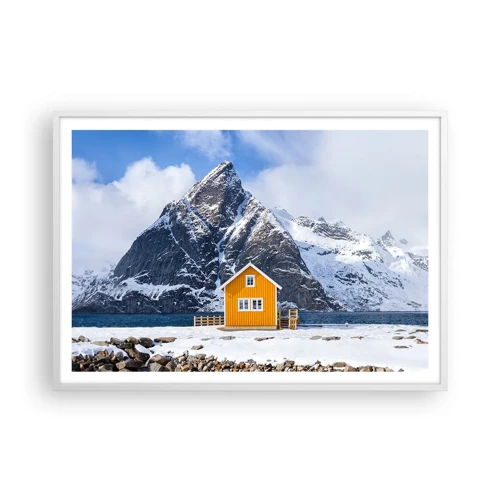 Poster in white frmae - Scandinavian Holiday - 100x70 cm