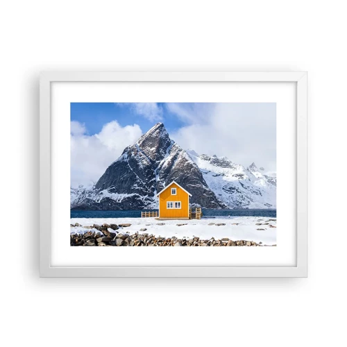 Poster in white frmae - Scandinavian Holiday - 40x30 cm
