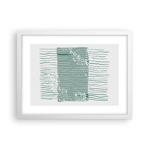 Poster in white frmae - Sea Abstract - 40x30 cm