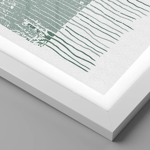 Poster in white frmae - Sea Abstract - 40x50 cm