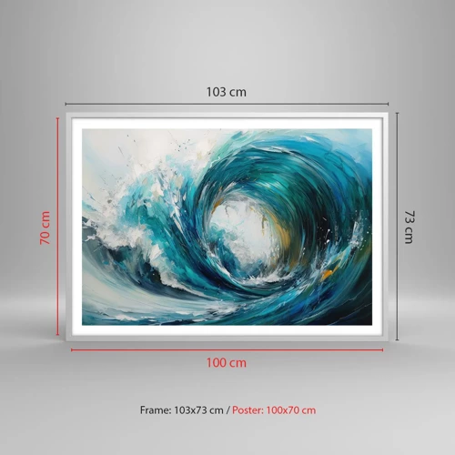 Poster in white frmae - Sea Portal - 100x70 cm