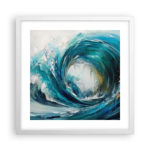 Poster in white frmae - Sea Portal - 40x40 cm