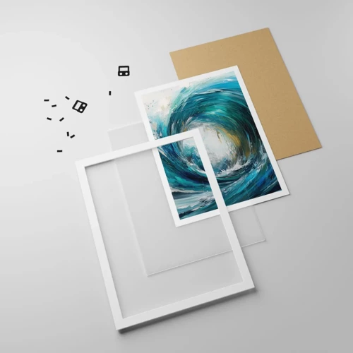 Poster in white frmae - Sea Portal - 70x100 cm