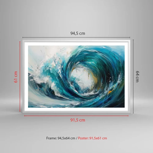 Poster in white frmae - Sea Portal - 91x61 cm