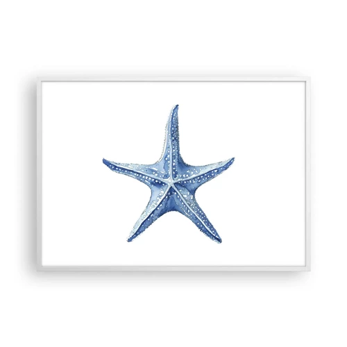 Poster in white frmae - Sea Star - 100x70 cm