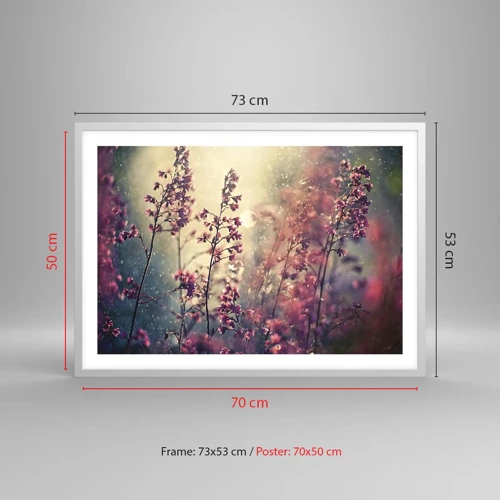 Poster in white frmae - Secret Garden - 70x50 cm