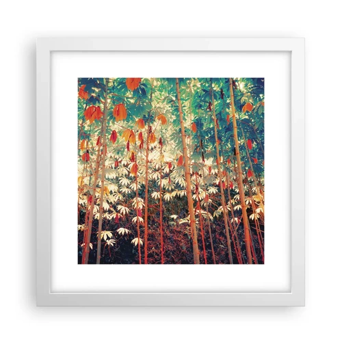 Poster in white frmae - Secret Life of Leaves - 30x30 cm