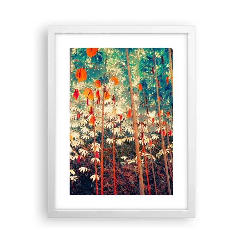 Poster in white frmae - Secret Life of Leaves - 30x40 cm