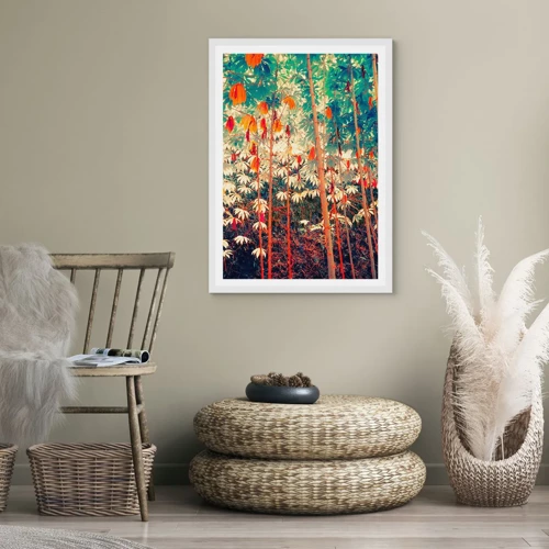 Poster in white frmae - Secret Life of Leaves - 30x40 cm