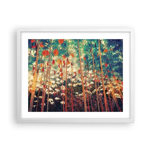 Poster in white frmae - Secret Life of Leaves - 50x40 cm