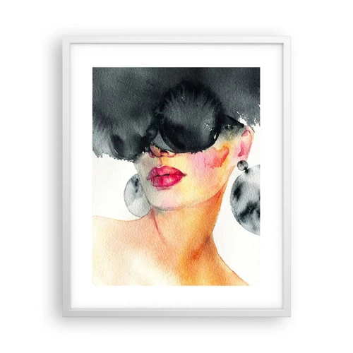 Poster in white frmae - Secret of Elegance - 40x50 cm