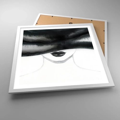 Poster in white frmae - Sensual Secret - 50x50 cm