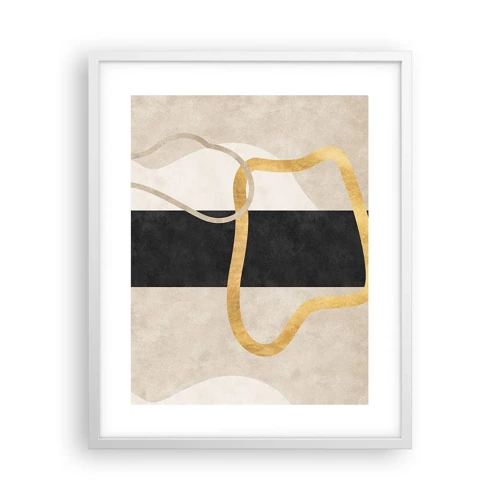 Poster in white frmae - Shapes in Loops - 40x50 cm