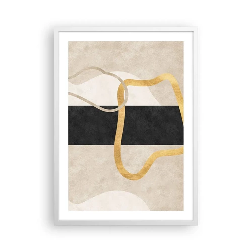 Poster in white frmae - Shapes in Loops - 50x70 cm