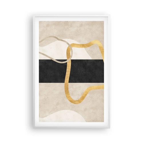 Poster in white frmae - Shapes in Loops - 61x91 cm