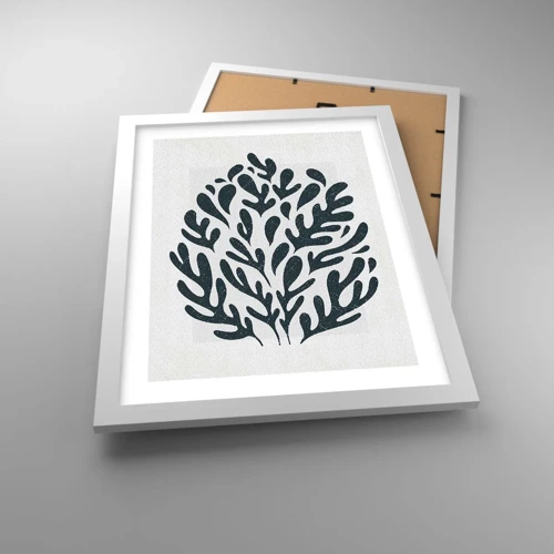 Poster in white frmae - Shapes of Nature - 30x40 cm