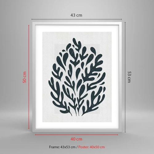 Poster in white frmae - Shapes of Nature - 40x50 cm