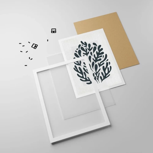 Poster in white frmae - Shapes of Nature - 40x50 cm