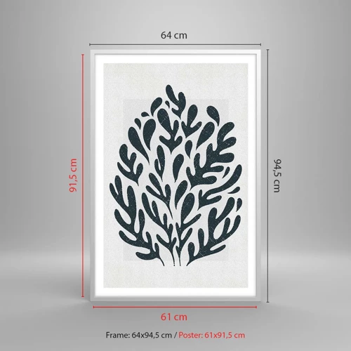 Poster in white frmae - Shapes of Nature - 61x91 cm