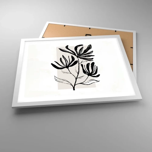 Poster in white frmae - Sketch for a Herbarium - 50x40 cm