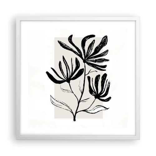 Poster in white frmae - Sketch for a Herbarium - 50x50 cm