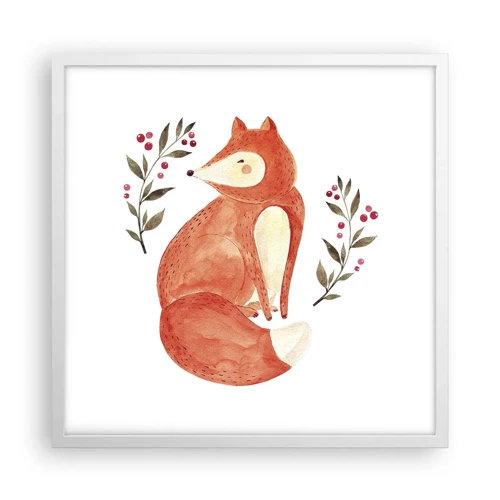 Poster in white frmae - Small Ginger - 50x50 cm