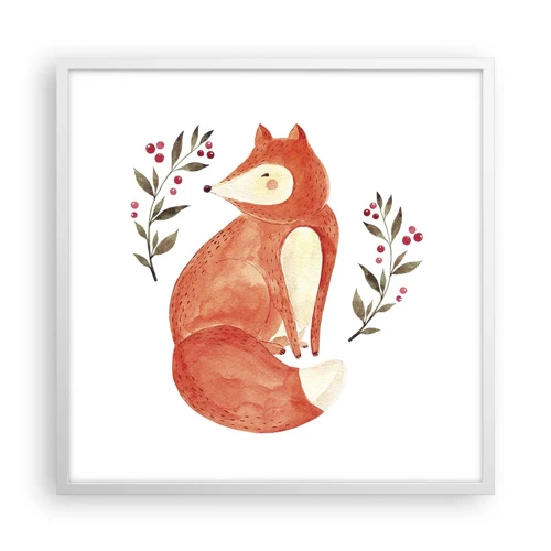 Poster in white frmae - Small Ginger - 60x60 cm