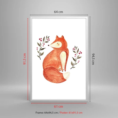 Poster in white frmae - Small Ginger - 61x91 cm