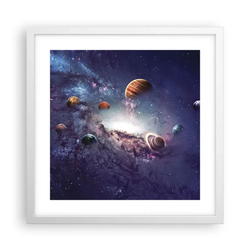 Poster in white frmae - Solar-Dancing System - 40x40 cm