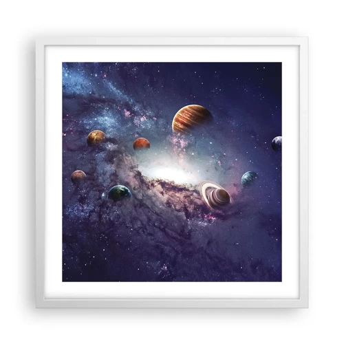 Poster in white frmae - Solar-Dancing System - 50x50 cm