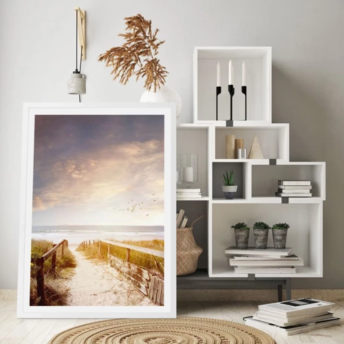 Poster in white frmae - Space of Tranquility - 50x70 cm